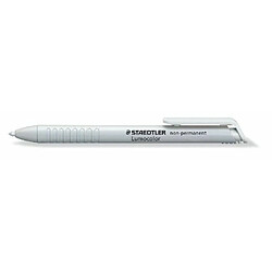 Promark Staedtler 768N-0 Marqueur à sec Lumocolor non-permanent omnichrome soluble à l'eau 3 mm (Blanc) (Import Allemagne)