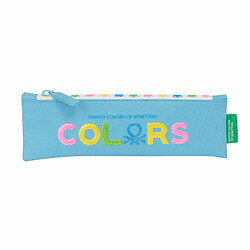 Trousse d'écolier Benetton Spring Bleu ciel 20 x 6 x 1 cm