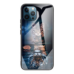 Coque en TPU anti-rayures chat et tigre pour votre Apple iPhone 13 Pro Max 6.7 pouces