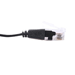 Acheter Câble Escamotable Ultra-plat De Réseau De Fil De LAN D'Ethernet De Correction De CAT6 RJ45 1m