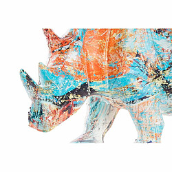 Figurine Décorative DKD Home Decor Résine Multicouleur Rhinocéros (34 x 12,5 x 16,5 cm)