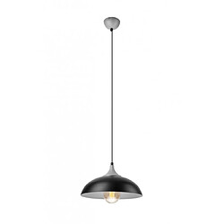 Lumière Suspension Dome Acier Argent 1 ampoule 106cm