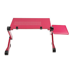 Support De Plateau De Canapé-lit Pour Ordinateur Portable Lazy Table Support De Bureau Rouge Avec Trou De Refroidissement