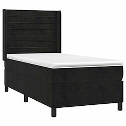 Acheter Sommier à lattes,Cadre à lattes de lit pour Adulte matelas et LED Noir 90x190 cm Velours -MN16210