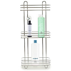 Avis ETAGERE POUR DOUCHE ETAGERE MURALE SALLE DE BAIN 3 PANIERS DE DOUCHE ETAGERE DE SUPPORT DE RANGEMENT DE SALLE DE BAINS DE SUPPORT DE DOUCHE SUSPENDU EN CHROME DE 3 NIVEAUX 26X13,5X59,5CM+Berilo