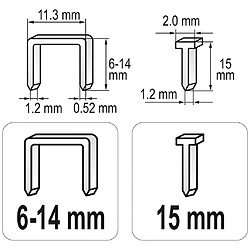 YATO Agrafeuse 6-14 mm