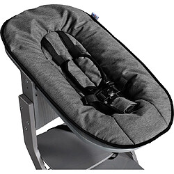 TISSI Chaise haute grise avec attache bébé