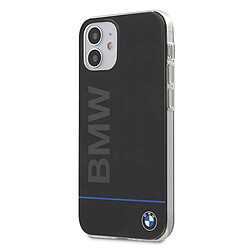 etui bmw bmhcp12spcubbk iphone 12 mini 5,4" noir coque dur signature printed logo