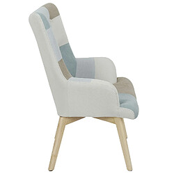 Avis Toilinux Fauteuil Helsinki Patchwork - Bleu