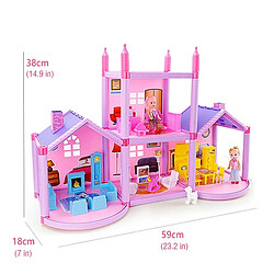 Acheter Wewoo Bricolage Assemblé Miniature Princesse Maison De Poupée Petite Villa Simulation Dream House Fille Jouet