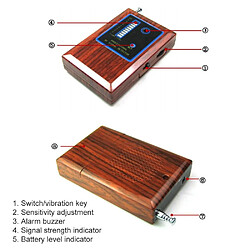 Détecteur De Traceur GPS Détection Sans Fil Caméra Espion Portable Alarme Intégrée YONIS pas cher