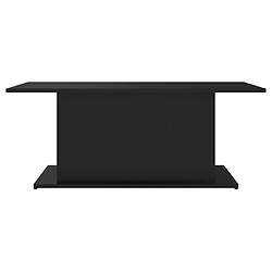 Maison Chic Tabls basse,Table Console pour salon Noir 102x55,5x40 cm Aggloméré -MN84637 pas cher