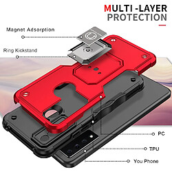 Coque en TPU anti-griffes avec béquille, argent pour votre TCL 20 XE