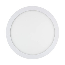 Ledkia Dalle LED 24W Ronde Extra-Plate Coupe Ø 280 mm Blanc neutre 4000K