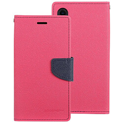 Wewoo FANCY DIARY Étui à rabat horizontal en cuir pour iPhone XR, avec support, logements pour cartes et portefeuille (rose rouge)