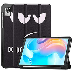 Htdmobiles Housse pour Realme Pad Mini (8,7 pouces) - etui coque pochette simili cuir - DON’T TOUCH ME