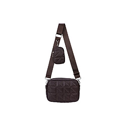 Eko Sac bandoulière avec pochette Modèle Camélia Marron foncé