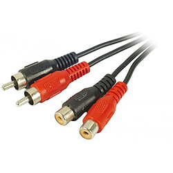 Rallonge audio 2 RCA (10 mètres)