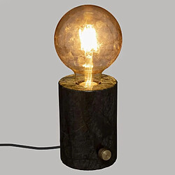 Atmosphera, Createur D'Interieur Lampe saba marbre Dimm H11,5 cm Noir - ATMOSPHERA