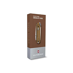 Avis VICTORINOX - 0.6223.T55G - VICTORINOX CLASSIC SD TRANSLUCIDE CHOCOLATE FUDGE