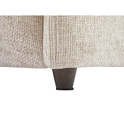 Vente-Unique Canapé angle gauche en tissu texturé beige LOUSOPA de Maison Céphy pas cher