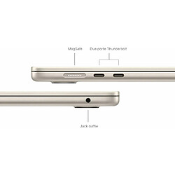 Avis Apple MacBook Air Ordinateur portable 38,9 cm (15.3') Apple M M3 8 Go 512 Go SSD Wi-Fi 6E (802.11ax) macOS Sonoma Beige