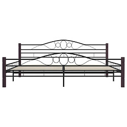 Acheter vidaXL Cadre de lit sans matelas noir métal 180x200 cm