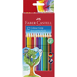 FABER-CASTELL Crayons de couleur Colour GRIP, étui de 12 ()