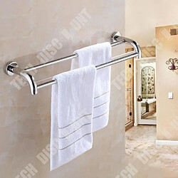 Acheter Tech Discount TD® Double serviette bar / salle de bain serviette bar / montage percé / porte-serviettes de tour multi-couche (taille: 60 cm)