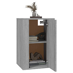 Avis Maison Chic Meuble TV scandinave mural Banc TV suspendu pour salon - Sonoma gris 40x34,5x60 cm -MN51587