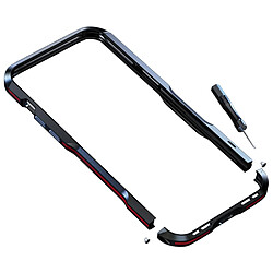 Luphie Bumper en métal bord surélevé mince et frais argent pour votre Apple iPhone 13 6.1 pouces