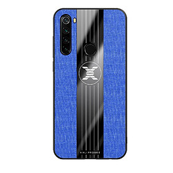 Wewoo Coque Souple Pour Xiaomi Redmi Note 8 XINLI étui de protection en TPU antichoc Texture Bleu