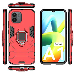 Htdmobiles Coque pour Xiaomi Redmi A1 / A1 Plus - housse etui rigide anti choc + film ecran - ROUGE