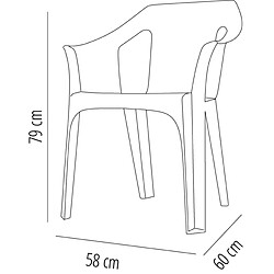 Fauteuil Intérieur Extérieur COOL Set de 4 - Resol