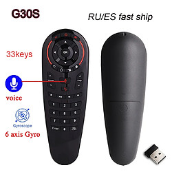 Universal G30 Air Mouse Slogan Son Contrôle Télécommande 2.4G Sans fil 33 touches Infrarouge Apprentissage Gyroscope Intelligent Télécommande Android TV Box X96 Mini H96 |