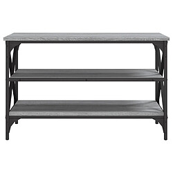 Maison Chic Meuble TV scandinave gris - Banc TV pour salon Sonoma 80x40x50 cm Bois d'ingénierie -MN70034 pas cher