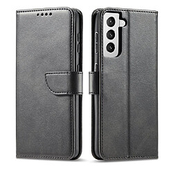 Ozzzo magnet coque elegant coque cover flip cover samsung galaxy s22 + (s22 plus) noir