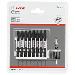 Bosch Set d?embouts de vissage Impact Control, 9 pièces, 65 mm - 2608522345