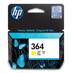 Cartouche d'Encre - Imprimante HP 364 jaune authentique (CB320EE) pour HP DeskJet 3070A et HP Photosmart 5525/6525