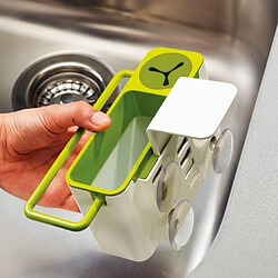 Wewoo Pour une utilisation à domicile, Couleur Aléatoire Cuisine facile Boîte de rangement d'aspiration Salle de bains Gadget de Drainant Titulaire en plastique pas cher