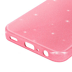 Avizar Coque pour Galaxy A05S Silicone Design Pailleté Caméra Protégée Rose