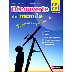 Découverte du monde, CP-CE1 cycle 2 : le monde en questions : manuel de l'élève, programmes 2008 - Occasion