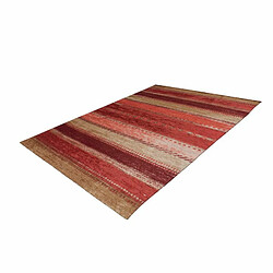 Acheter Paris Prix Tapis Jacquard à Poils Courts Blaze Rouge 155 x 230 cm