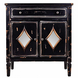 Console Alexandra House Living Noir Métal verre Bois d'épicéa Bois MDF 36 x 88 x 80 cm