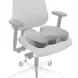 Coussin d'assise MEDISIT VIII antidérapant et respirant en mousse/gel velours gris hjh OFFICE