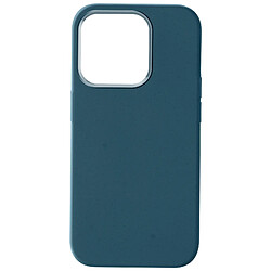 Avizar Coque pour iPhone 15 Pro Silicone Anti-traces Recyclable Classic Case Bio Bleu