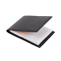 Bloc-notes Rhodia N°11 format 7,5 x 10,5 cm petits carreaux 80 feuilles simili cuir noir - Lot de 5