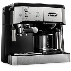 Combiné expresso cafetière 15bars inox/noir - bco421s - DELONGHI