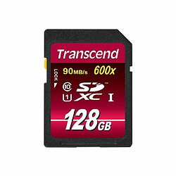 Transcend Ultimate series - Carte mémoire flash - 128 Go - UHS Class 1 / Class10 - 600x - SDXC UHS-I