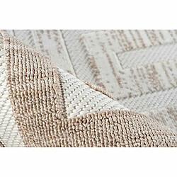 Acheter Paris Prix Tapis Tissé Géométrique Sarai Marron & Beige 80 x 150 cm